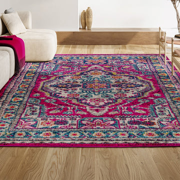 Kristina bohemian Flair Boho Vintage Medallion Area Rug